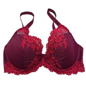 Wacoal Embrace Lace Plunge Underwire Bra 853291 34D
